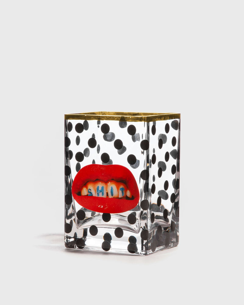Seletti GLASS VASE TOILETPAPER - SHIT POIS multi