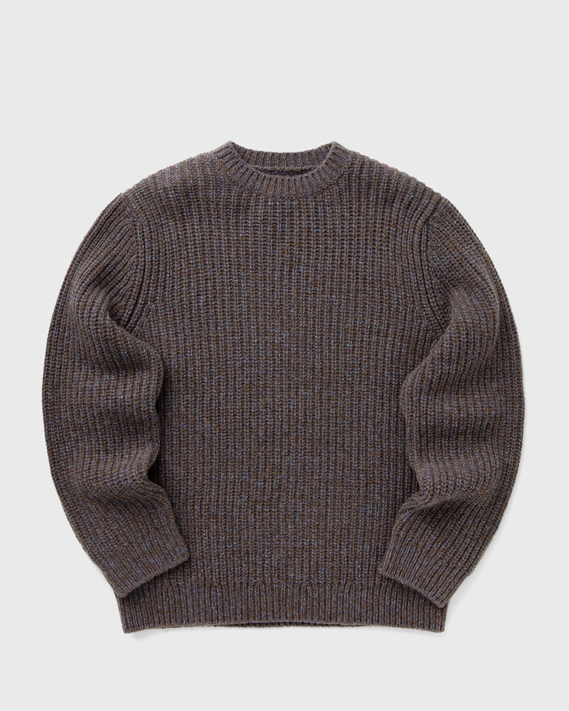 Nudie Jeans August Chunky Crew Neck Knit brown