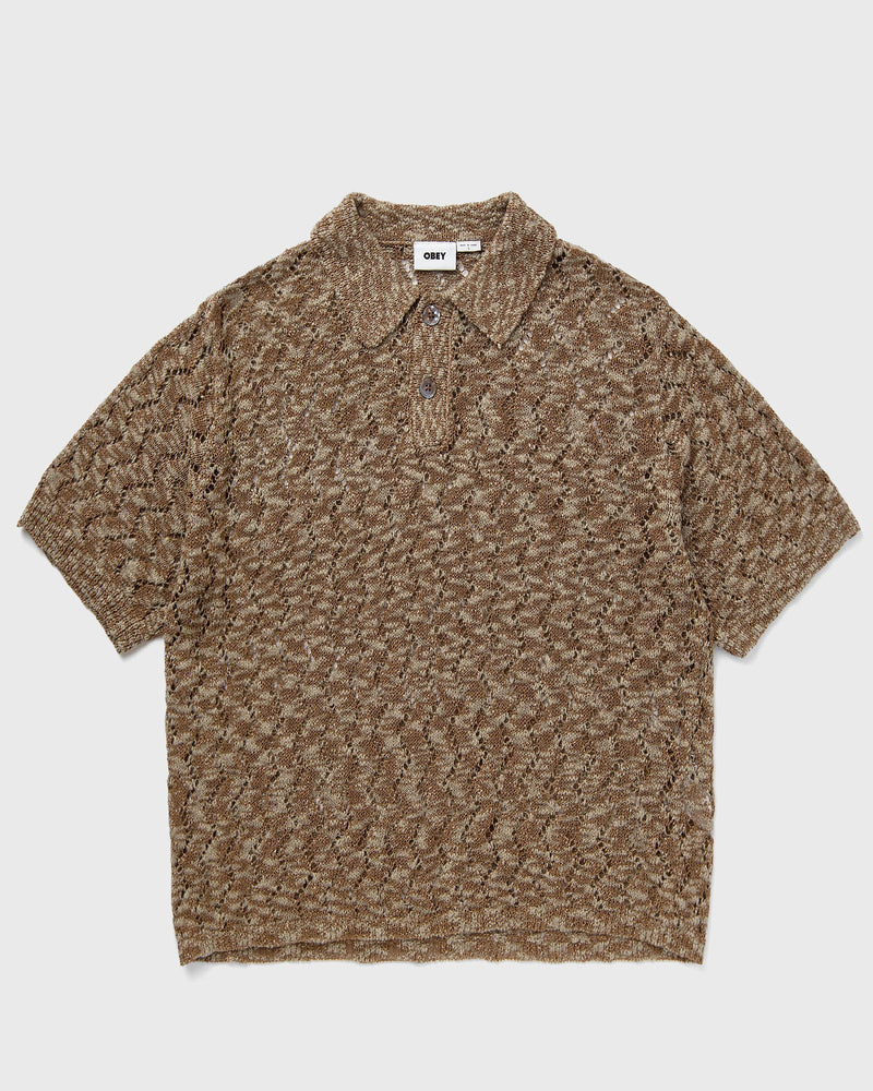 Obey ANDRE POLO SWEATER brown