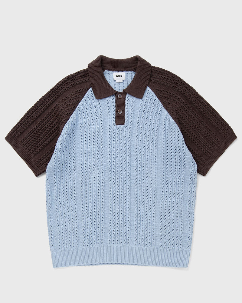 Obey Abel Polo Sweater Blue