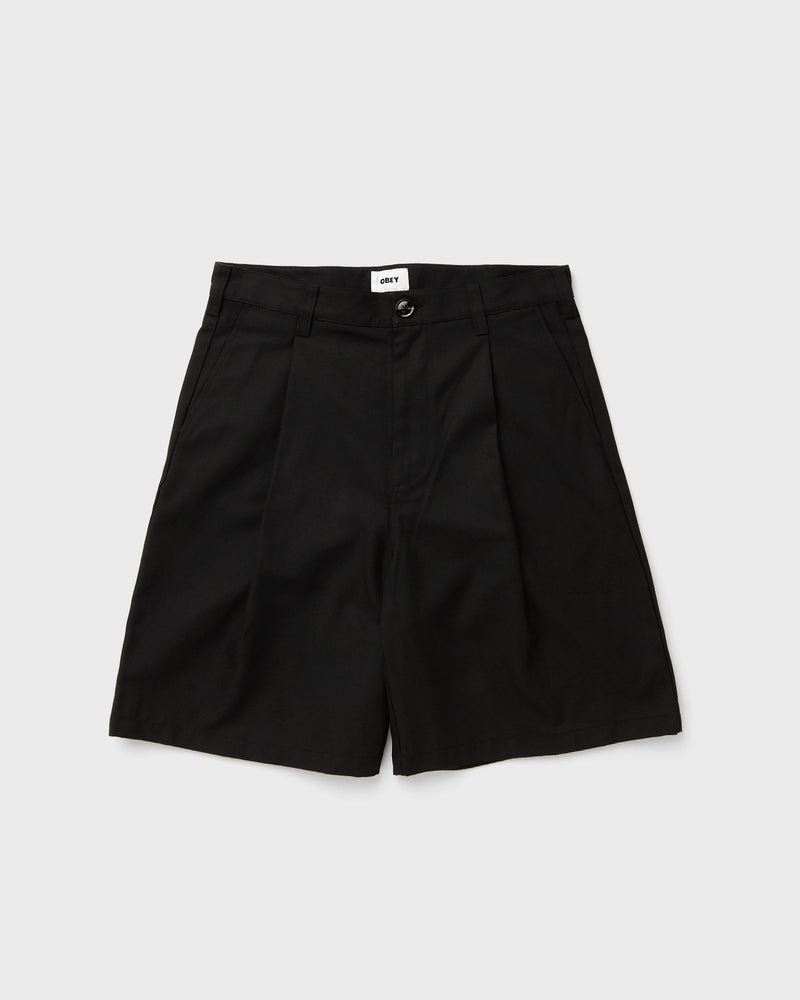 Obey Dean Pleated Short Black