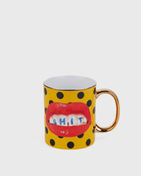 Seletti Porcelain Mug Toiletpaper Home Ø 8 H. Cm - Shit Multi