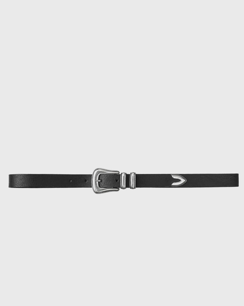 Nudie Jeans Western Silver Belt black
