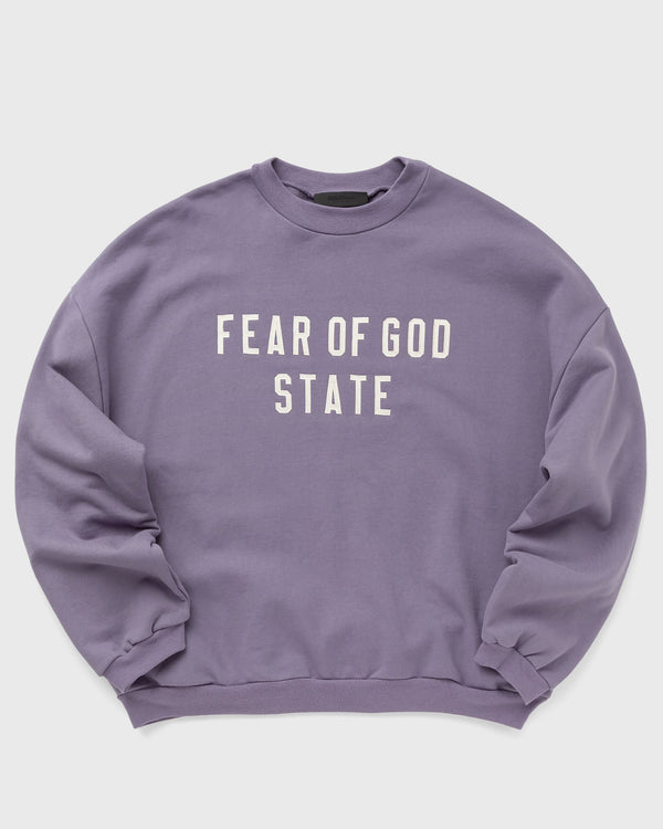 Fear of God Essentials HEAVY FLEECE CREWNECK purple