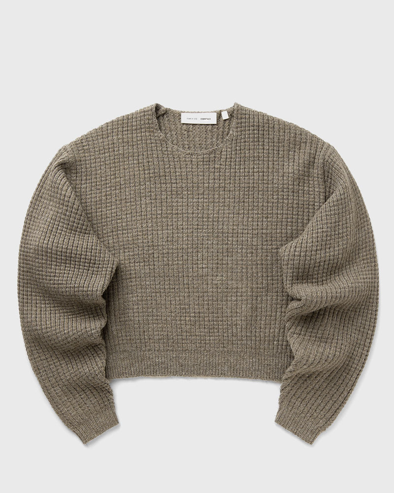Fear Of God Essentials Wmns Heavy Waffle ' Sweater Grey