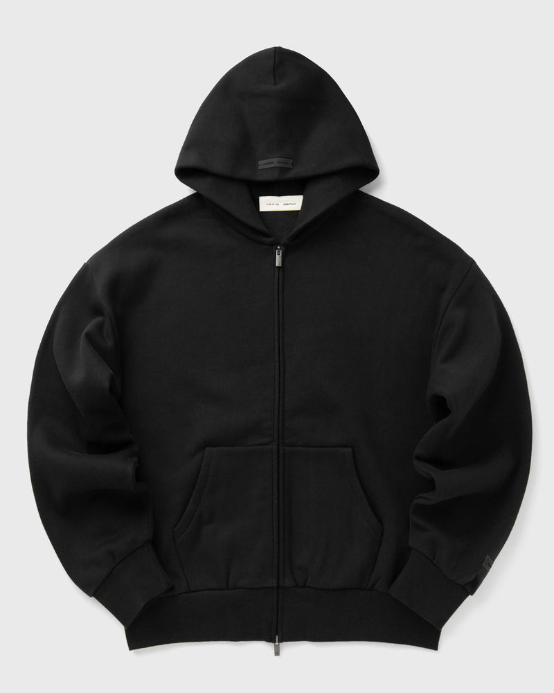 Fear of God Essentials CLASSIC FIT FLEECE ZIP-UP HOODIE black