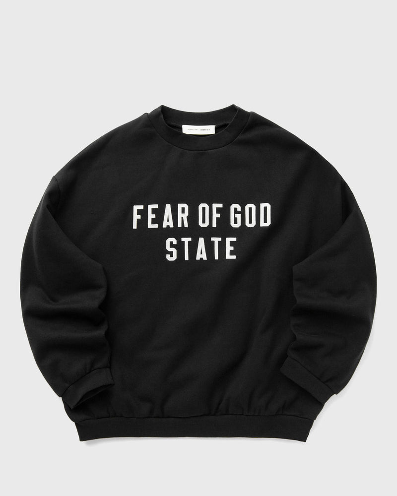 Fear of God Essentials 90'S FIT FLEECE CREWNECK black