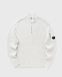 C.P. Company Fleece Knit Half Zip Sweater white