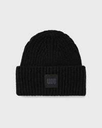 Ugg Womens Chunky Rib Beanie Black