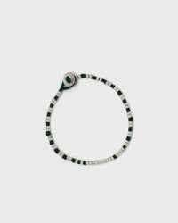 Mikia Silver Beads green|silver