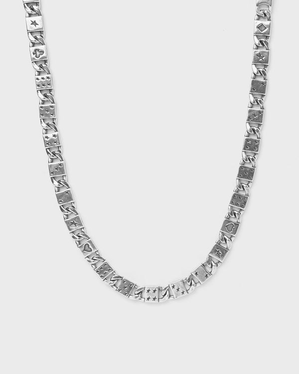 TwoJeys Deck NecklacePlata silver