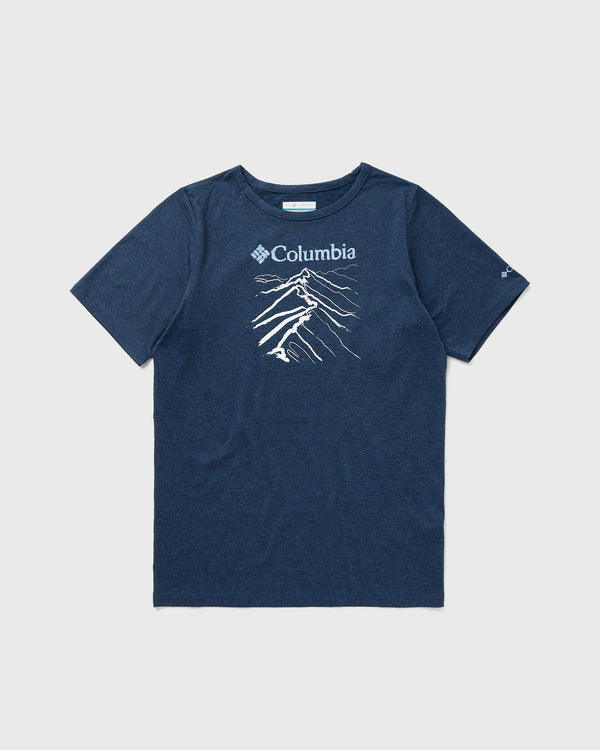 Columbia Tech Trail Short Sleeve Graphic Shirt blue