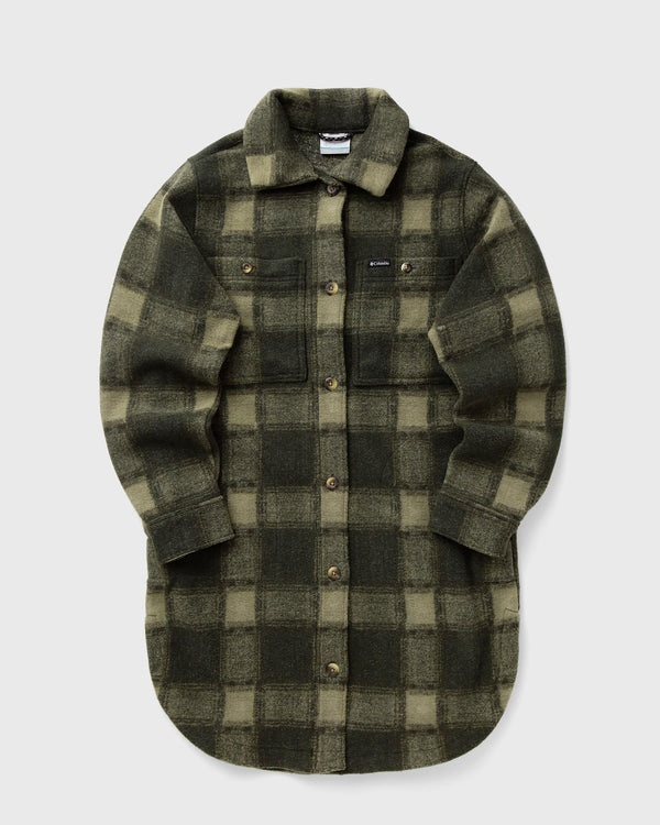 Columbia Wildest Venture Long Fleece Coat green