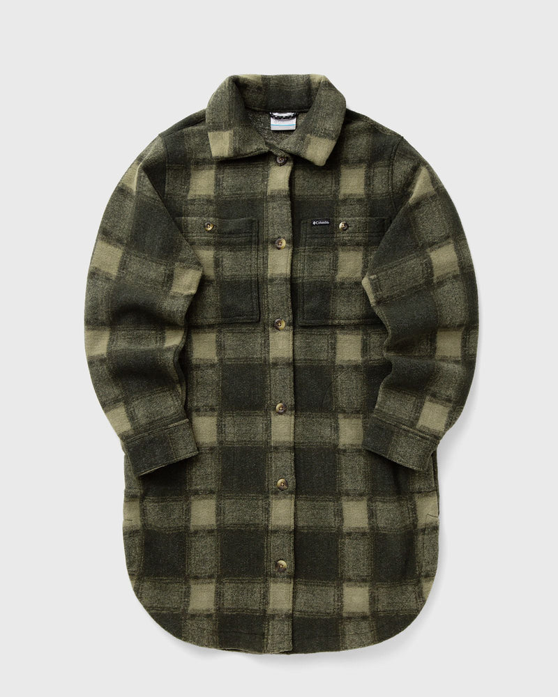 Columbia Wildest Venture Long Fleece Coat green