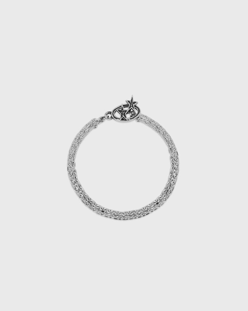 TwoJeys Icon Double Chain Bracelet silver
