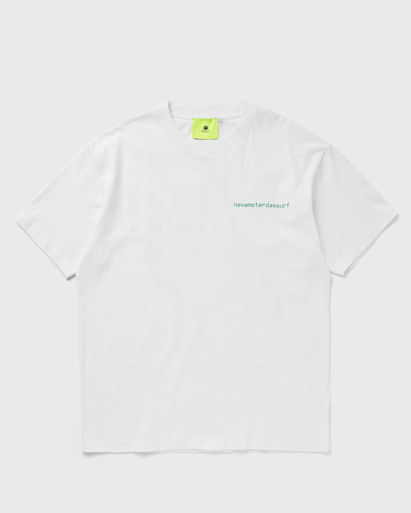 New Amsterdam TELETEKST TEE WHITE TEE white