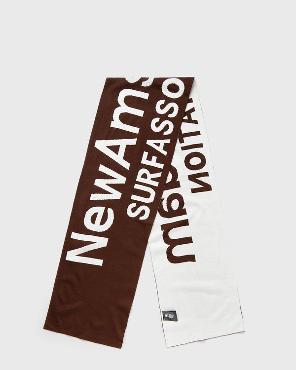 New Amsterdam Name Scarf Egret/Potting Soil Scarf