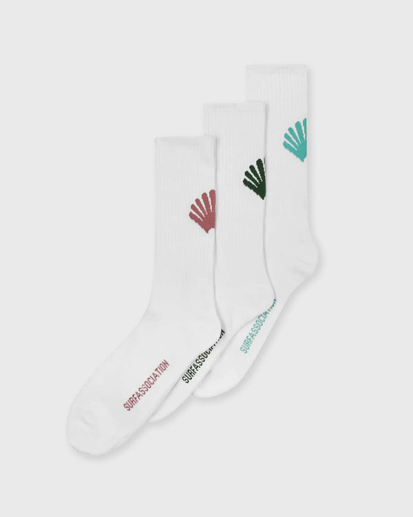 New Amsterdam LOGO SOCKS 3-PACK WHITE SOCKS white