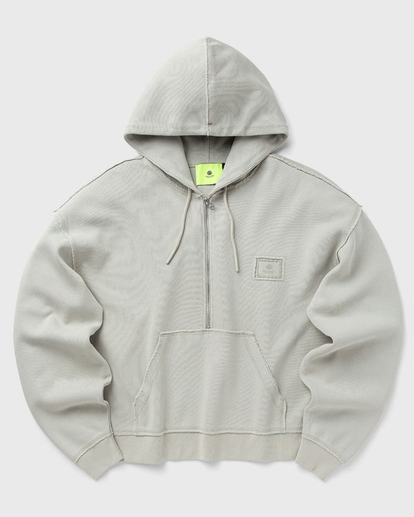 New Amsterdam HALF ZIP HOODIE ALMOST AQUA ZIP grey