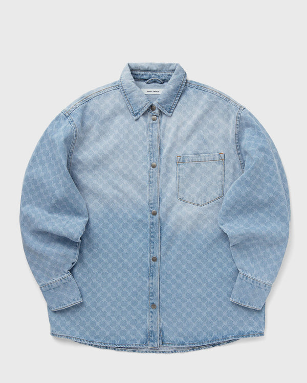 Daily Paper ZELLA MONOGRAM DENIM LS SHIRT blue