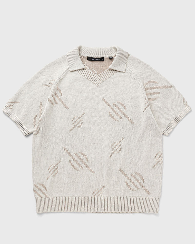 Daily Paper Monogram polo knit beige