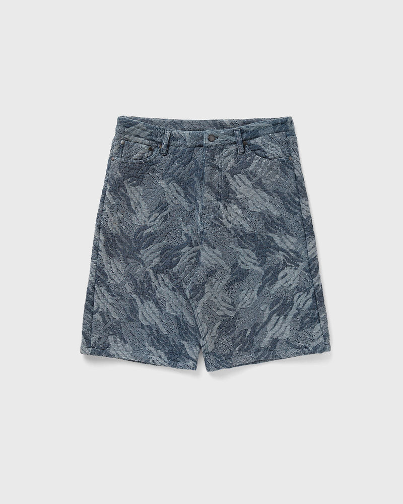 Daily Paper Camo monogram jeans shorts blue