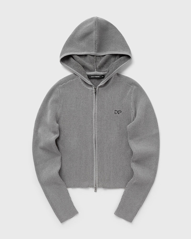 Daily Paper Rib knit hoodie grey