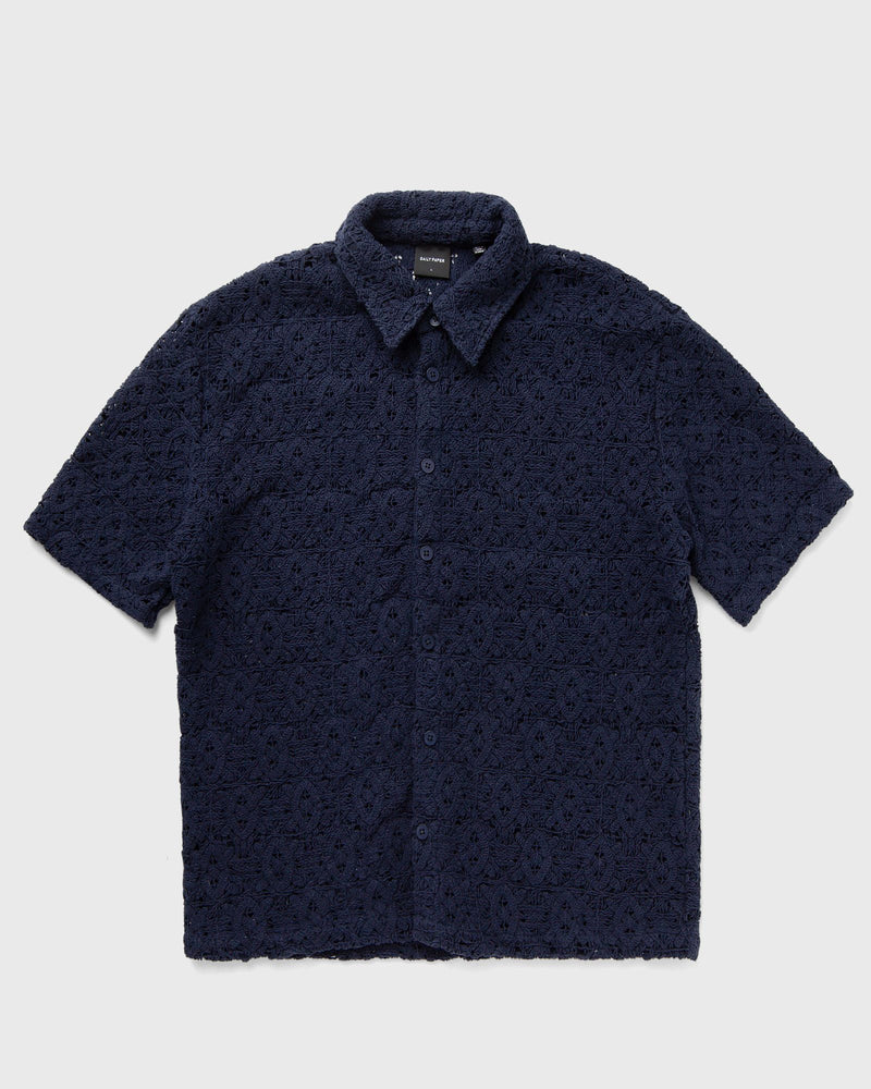 Daily Paper Lace shield ss shirt blue