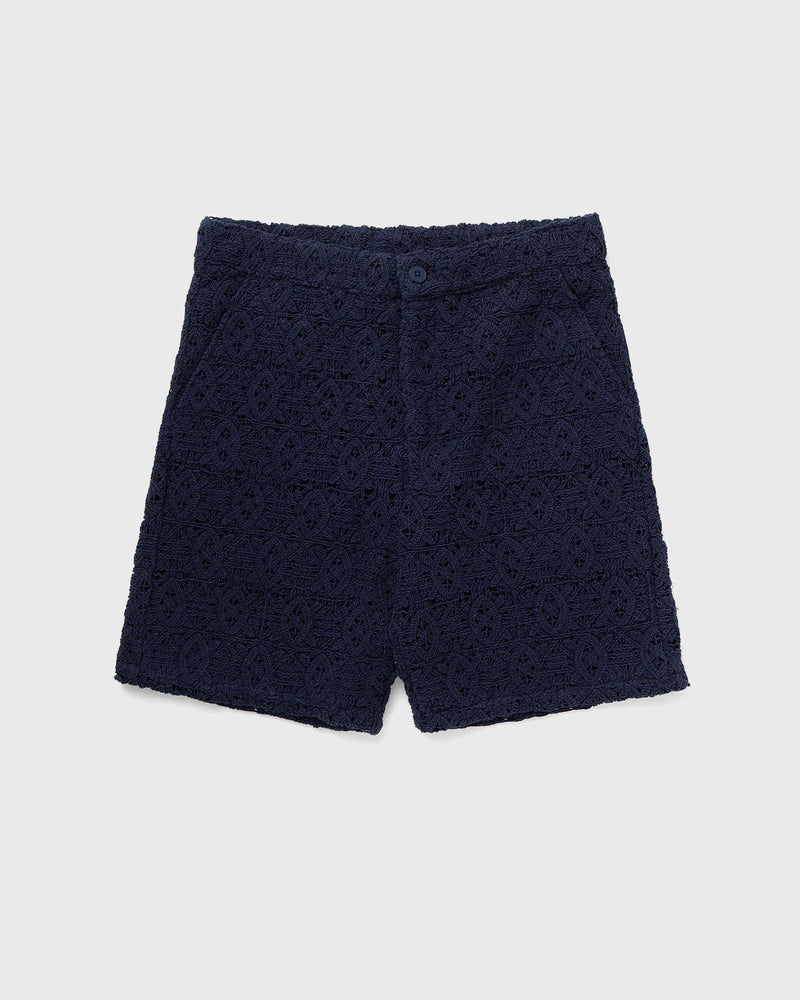 Daily Paper Lace shield short blue