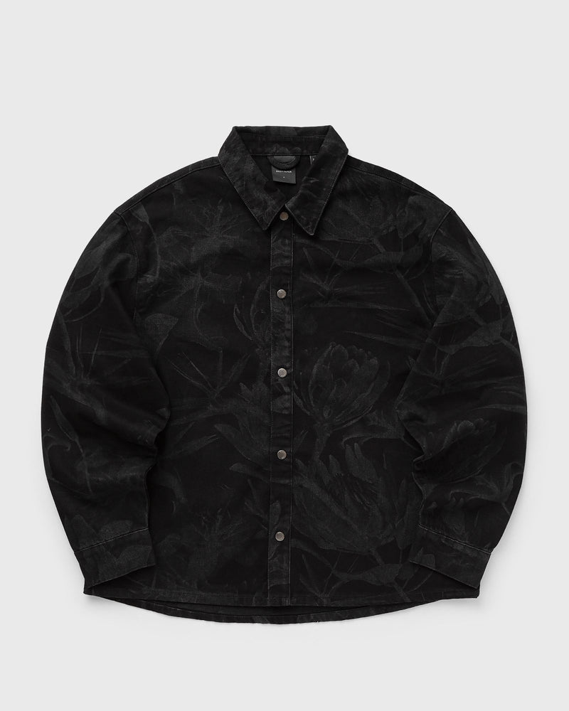 Daily Paper Floral laser denim shirt black