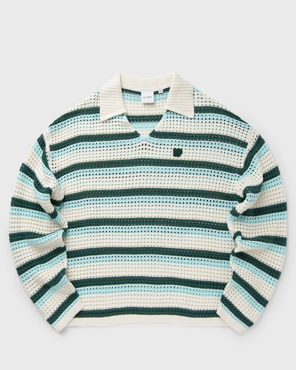 Daily Paper CROCHET V-NECK SWEATER blue|white