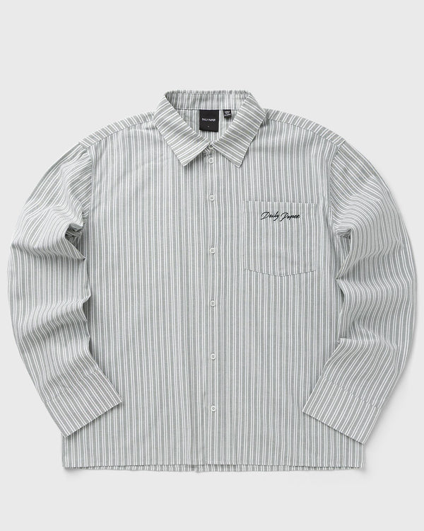 Daily Paper Stripe script ls shirt green