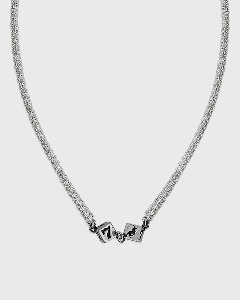 TwoJeys Dice Double Chain silver