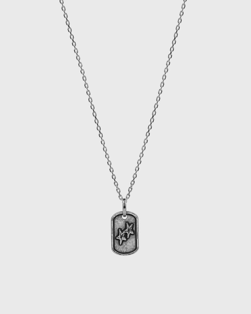 Twojeys Dog Tag Necklace Silver