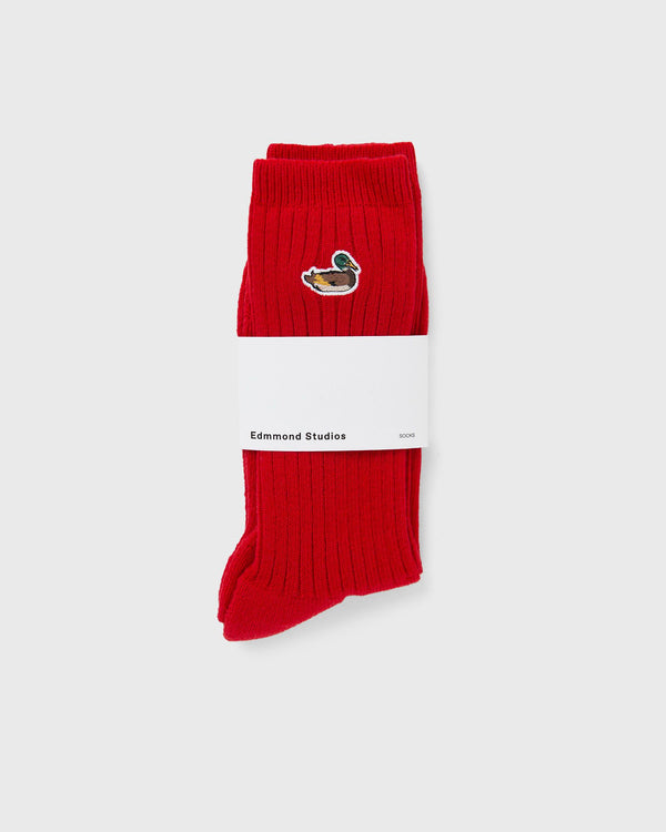 Edmmond Studios DUCK SOCKS red