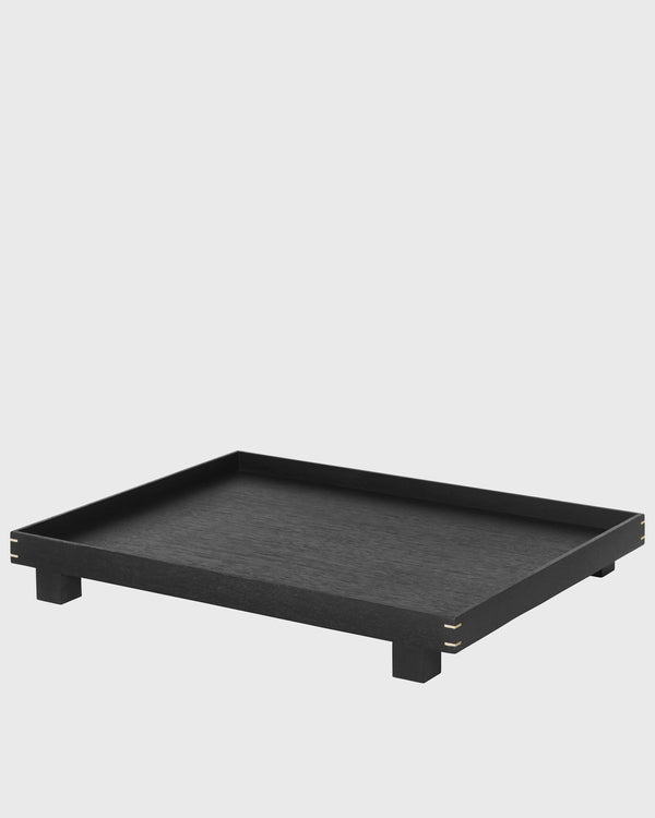 Ferm LIVING Bon Wooden Tray Large black