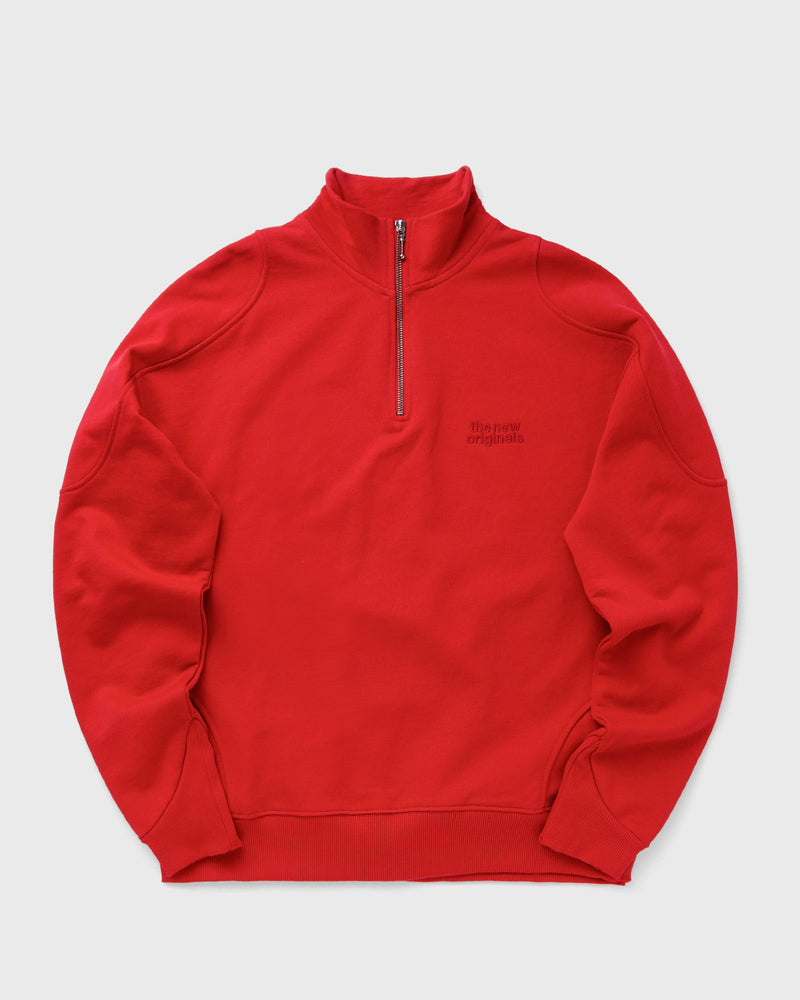 The New Originals EMBLEM HALF-ZIP SWEATER red
