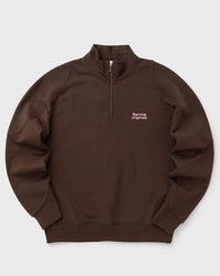 The New Originals Emblem Half Zip Sweater Brown