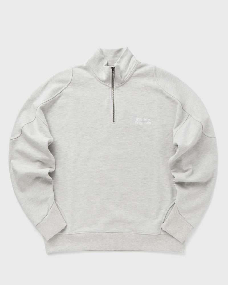 The New Originals EMBLEM HALF-ZIP SWEATER grey