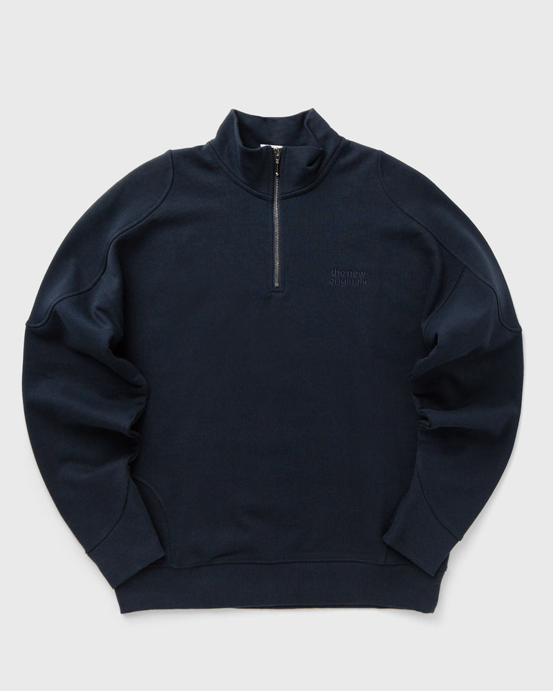 The New Originals EMBLEM HALF-ZIP SWEATER blue