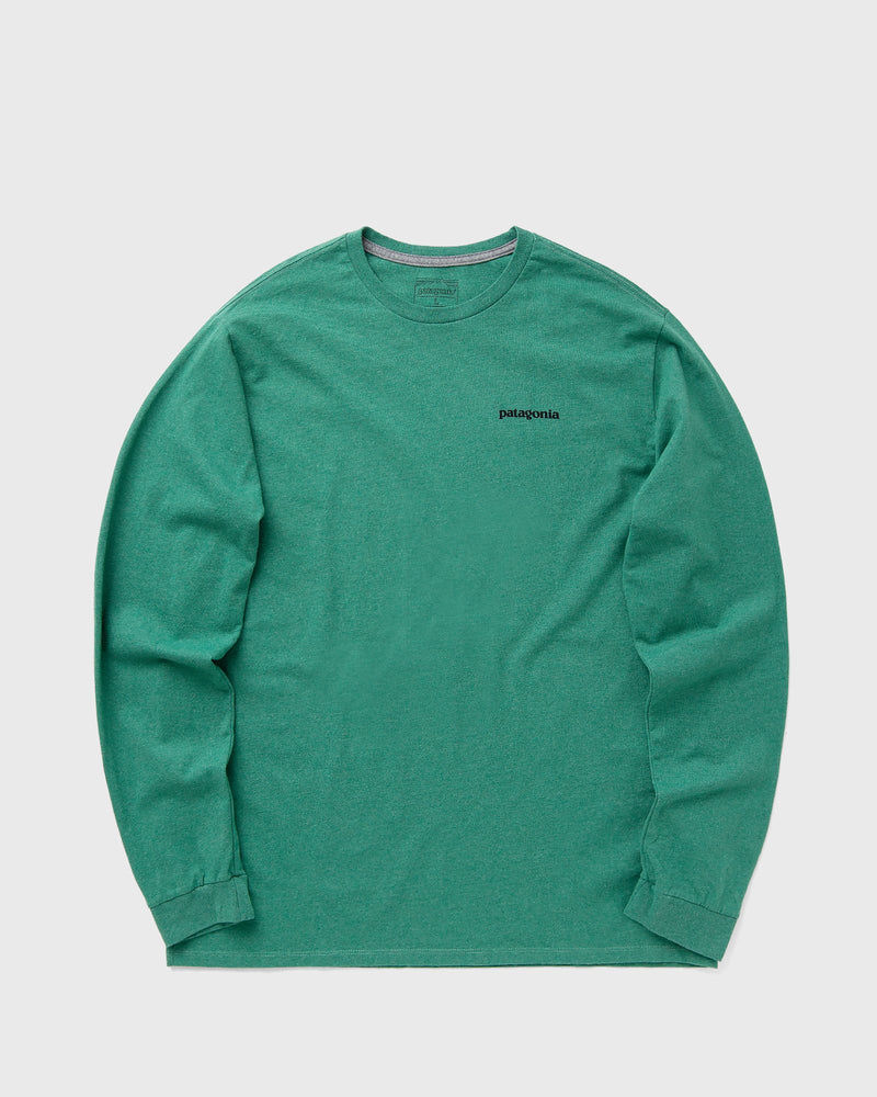 Patagonia Long-Sleeved P-6 Logo Responsibili-Tee green