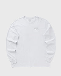 Patagonia Long-sleeved P-6 Logo Responsibili-tee white