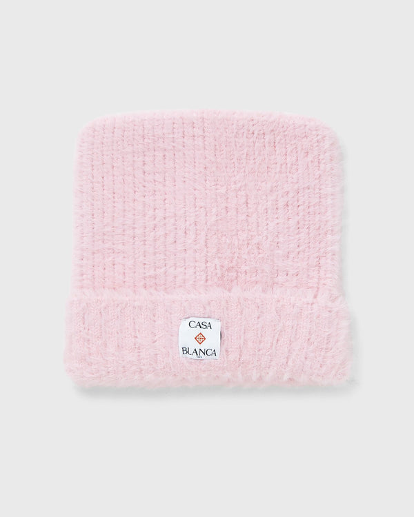 Casablanca FLUFFY NYLON SQUARE HAT pink