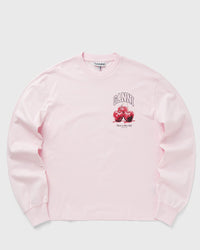 Ganni Basic Cotton Jersey Long Sleeve pink