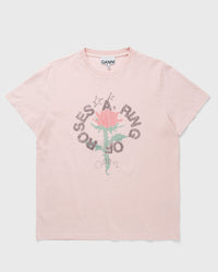 Ganni Future Heavy Jersey Overdyed T-Shirt Orange