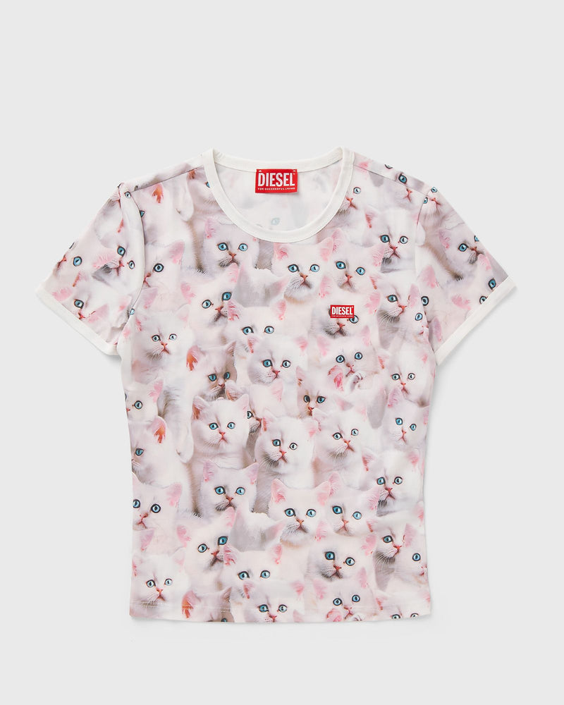Diesel T-UNCLAU TOP pink|white