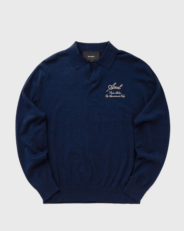 Axel Arigato Atelier Polo Sweater blue