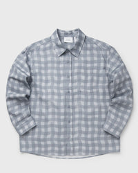 Axel Arigato Distort Gingham Shirt Blue