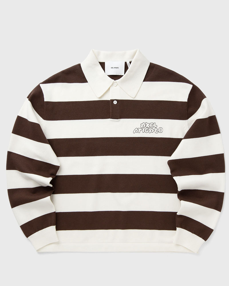 Axel Arigato Rey Polo Sweater Brown|White
