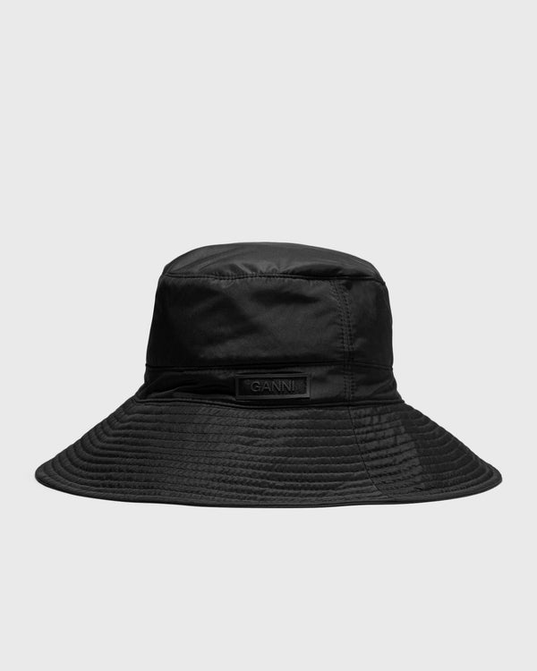 Ganni Recycled Tech Bucket Hat black